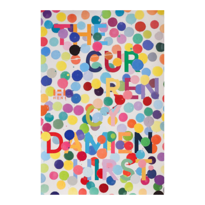 2016 british exhibition poster the currency damien hirst colored bigger dots 1331