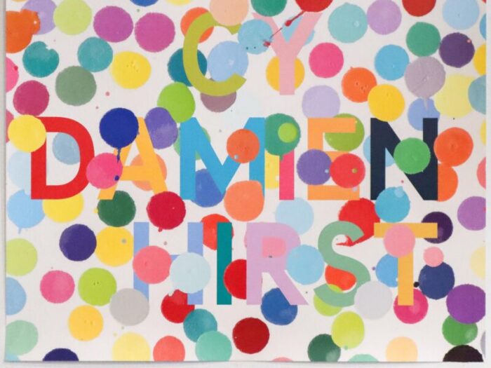 2016 british exhibition poster the currency damien hirst colored bigger dots 3021