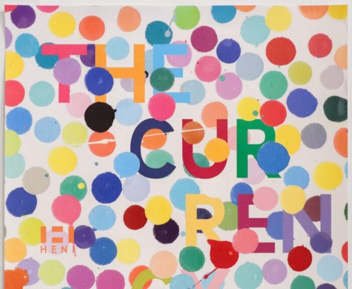 2016 british exhibition poster the currency damien hirst colored bigger dots 9785