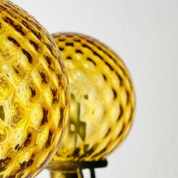 3 arm table lamp hunting by c florentine italy 1950s 12