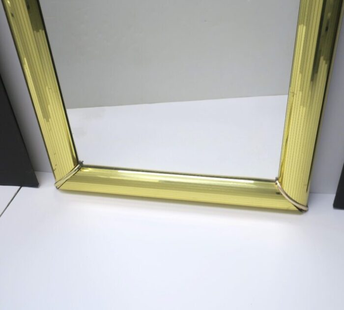 80s modern disco gold full length wall or floor mirror 3195