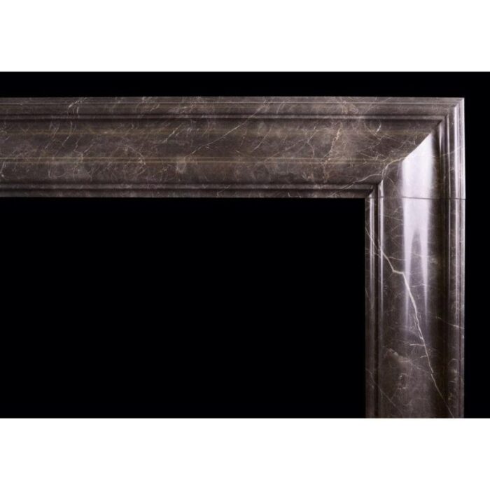 A Bolection Fireplace in Elegant Grey Marble 2 master