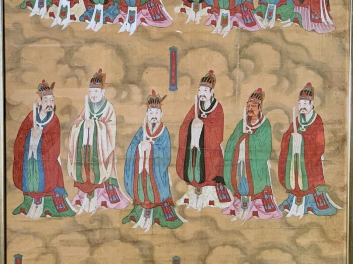 Chinese Ming Land and Water Ritual Painting 4 master