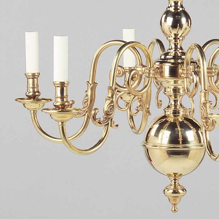 Dutch Queen Anne Brass Chandelier 2 master