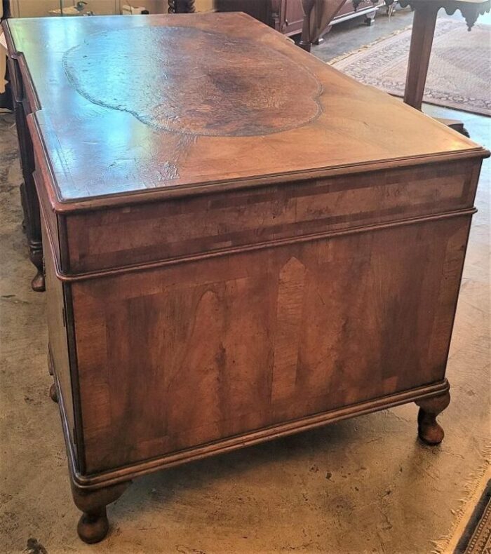 Queen Anne Style Pedestal Desk 11 master