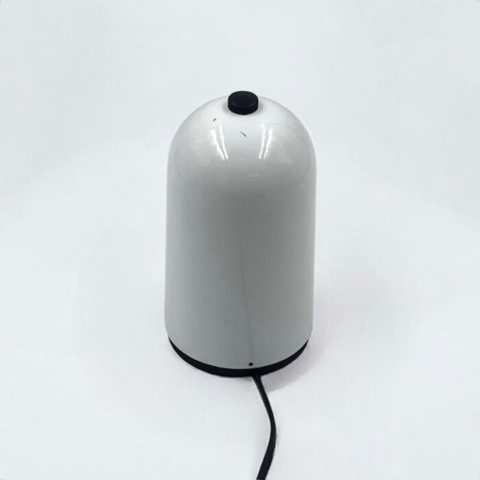 abm selene lamp in white lacquered metal from mcm design 1960s 2