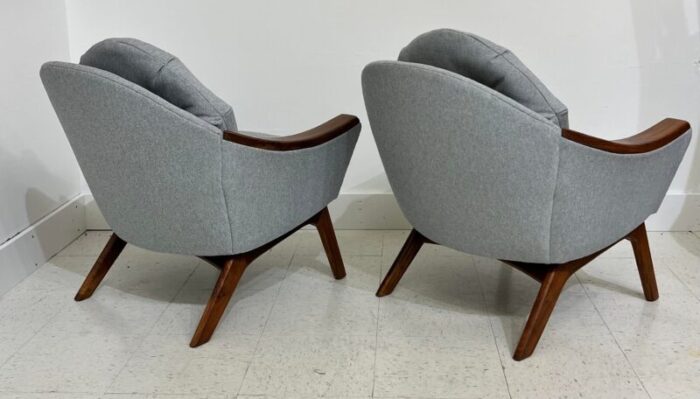 adrian pearsall for craft associates mid century modern lounge chairs model 1806 c a pair 0044