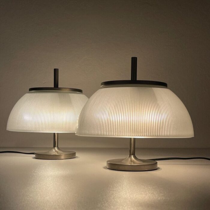 alfetta table lamps attributed to sergio mazza for artemide italy 1966 set of 2 4