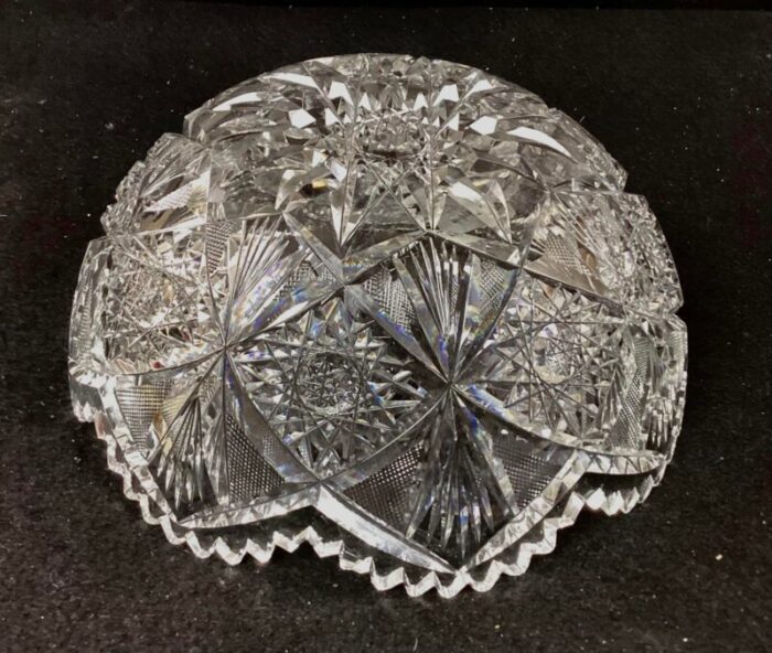 american brillant cut crystal glass bowl 5517