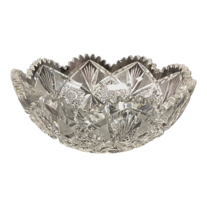 american brillant cut crystal glass bowl 6209