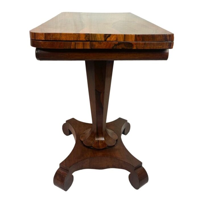 an antique william iv rosewood period card table and side table english ca 1835 1176