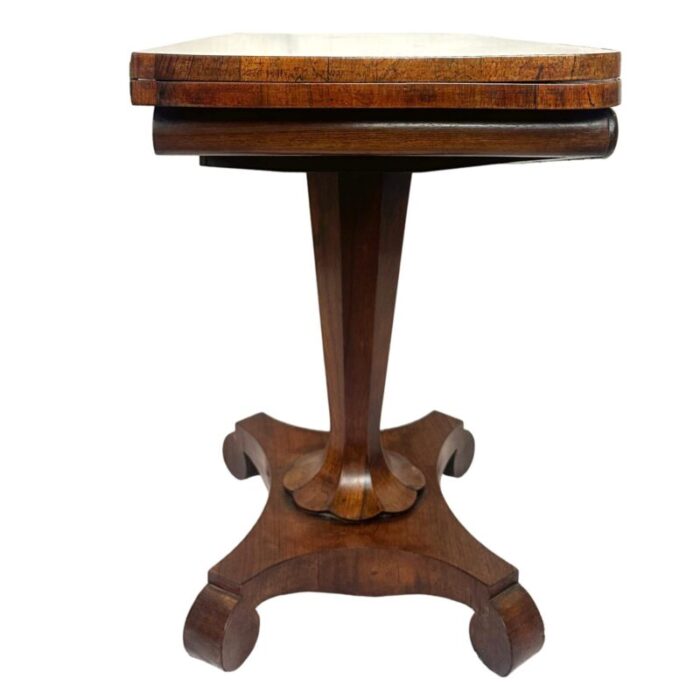 an antique william iv rosewood period card table and side table english ca 1835 2332