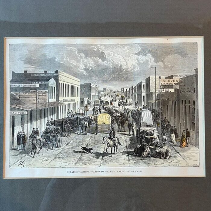 ange louis janet spanish colored engraving f street 15th street denver colorado 0456