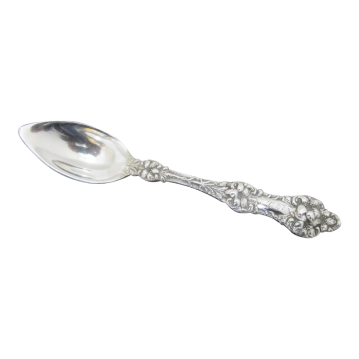 antique alvin sterling silver old orange blossom 5 78 citrus spoon set of 3 7847