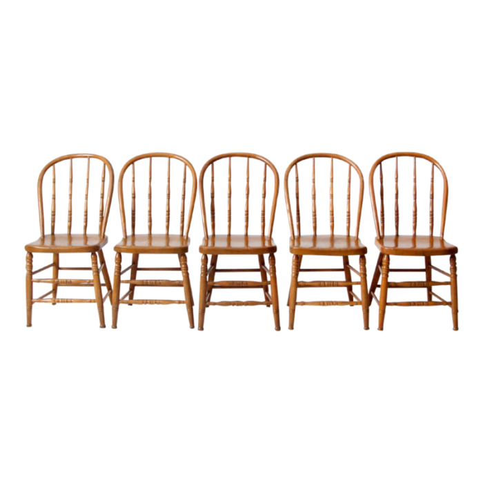 antique bow back windsor dining chairs set of 5 3333