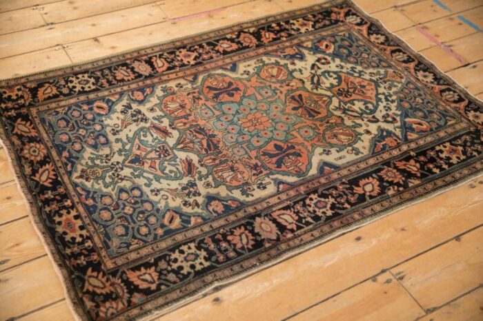 antique farahan sarouk square rug 34 x 48 8138