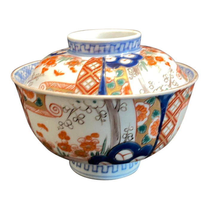 antique imari tea bowl 2391