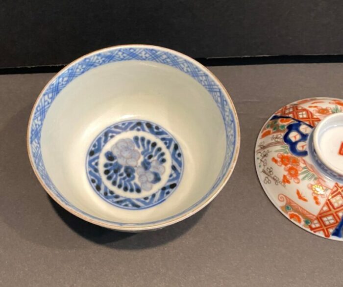 antique imari tea bowl 5564