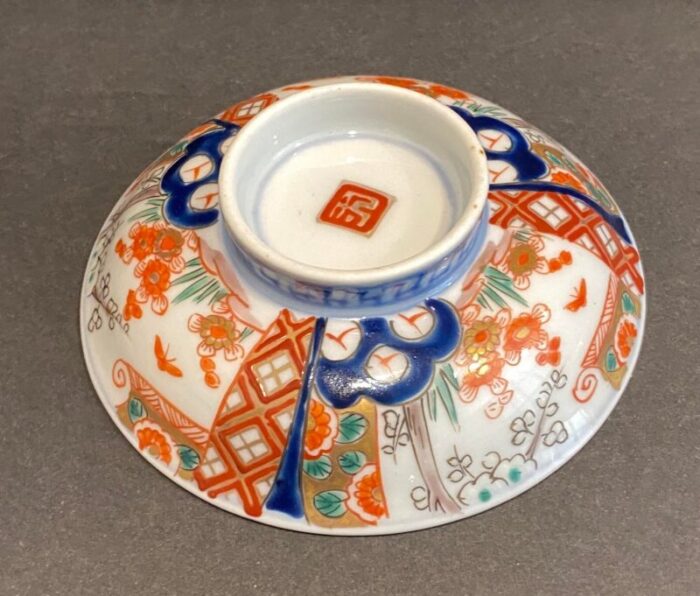 antique imari tea bowl 7839