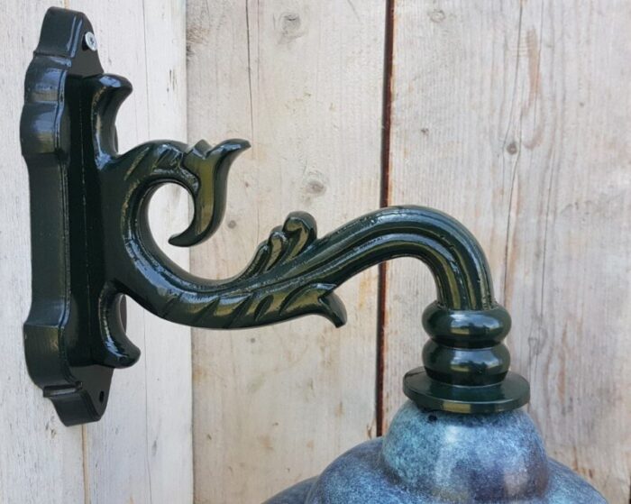 antique italian green copper patina outdoor wall lamp 4