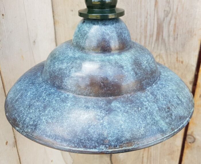 antique italian green copper patina outdoor wall lamp 5