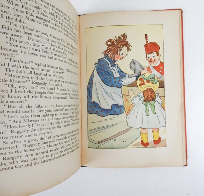 antique raggedy ann and andy childrens books a pair 2484