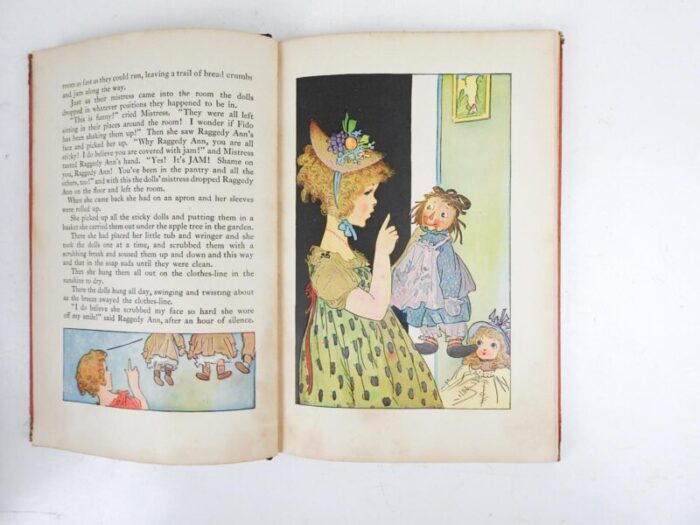 antique raggedy ann and andy childrens books a pair 6577