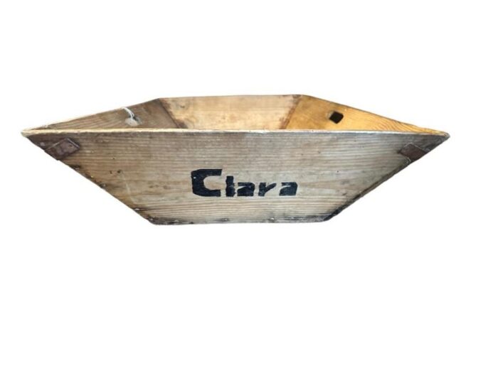 antique rustic wood box container tray 1227