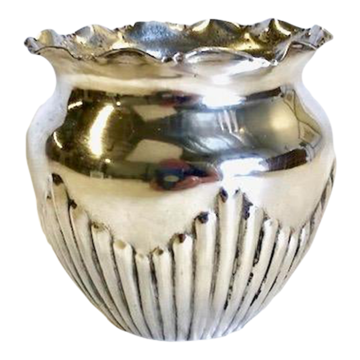 antique silverplate victorian catchpot 2657