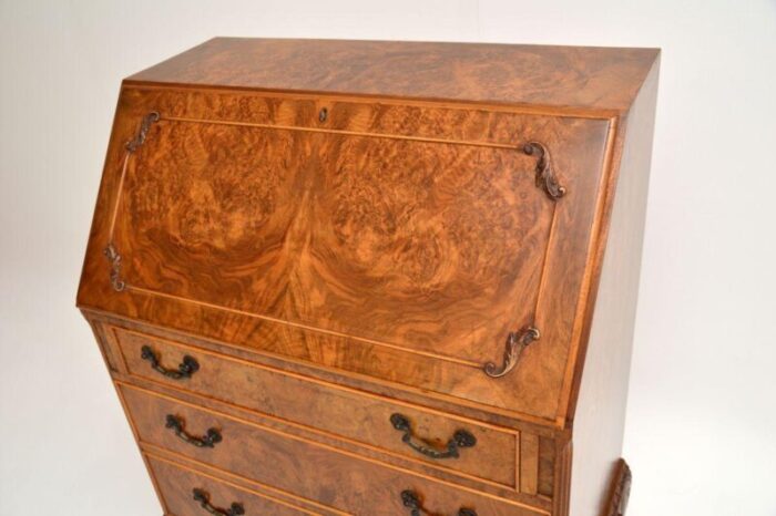 antique burr walnut bureau 4 master