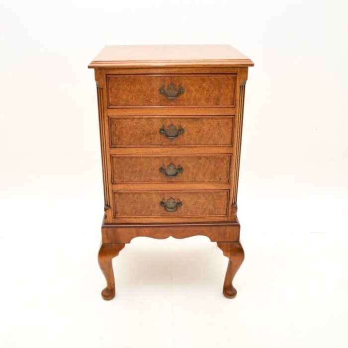 antique burr walnut chest of drawers 2 master