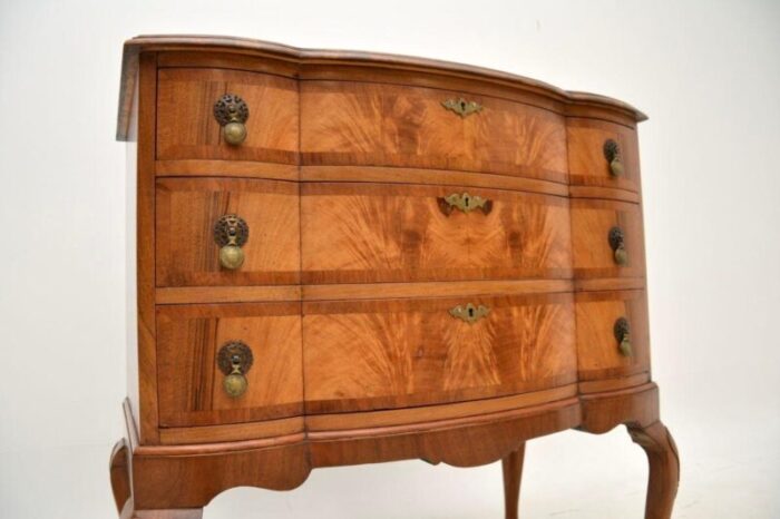 antique burr walnut chest of drawers 3 3 master