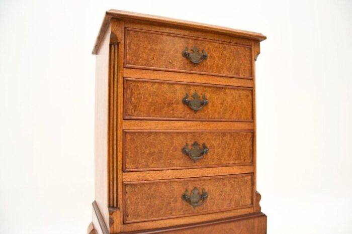 antique burr walnut chest of drawers 3 master