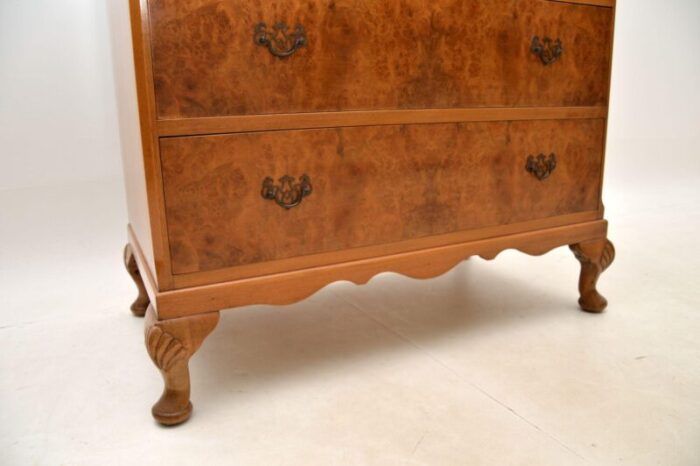 antique burr walnut chest of drawers 4 master 1