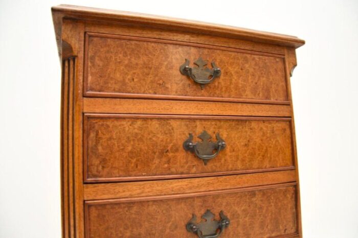 antique burr walnut chest of drawers 4 master