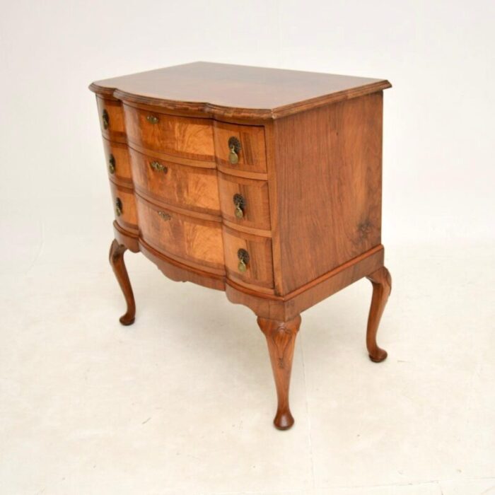 antique burr walnut chest of drawers 7 3 master