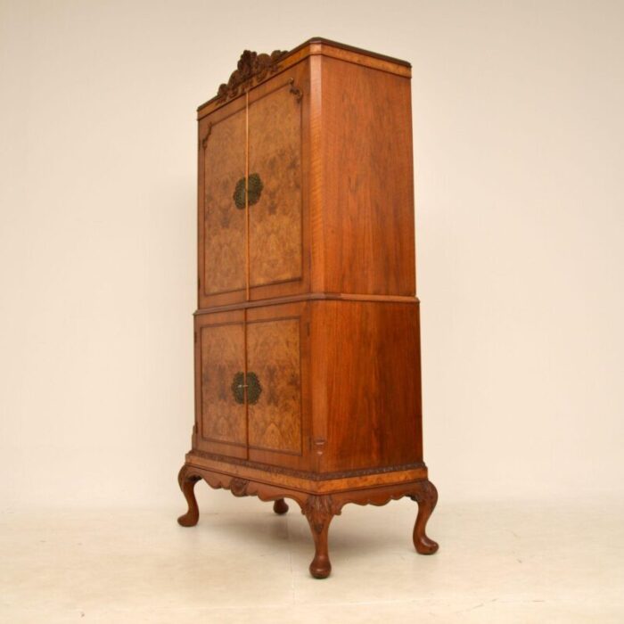 antique burr walnut cocktail drinks cabinet 10 master