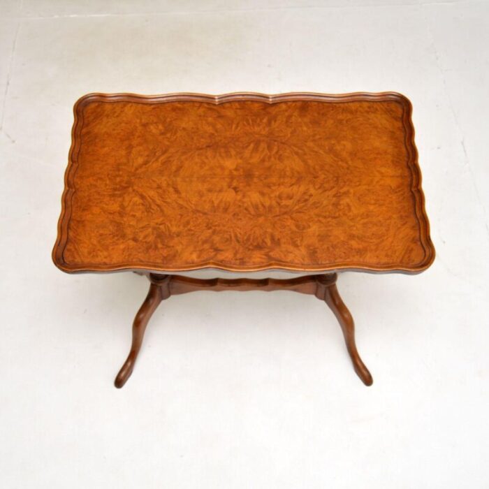 antique burr walnut coffee side table 4 master