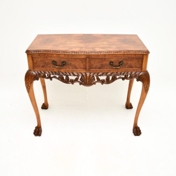 antique burr walnut console side table 2 master