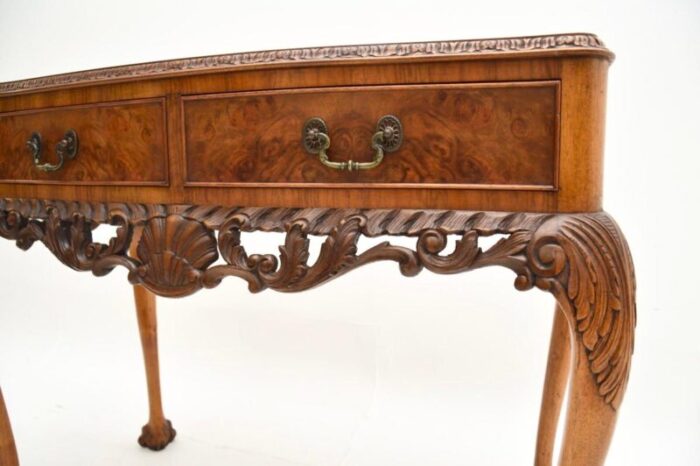 antique burr walnut console side table 7 master