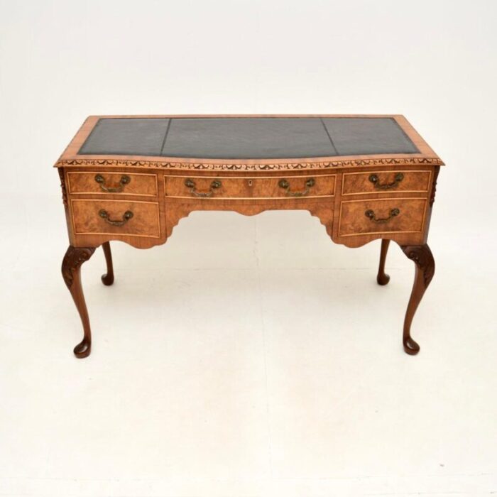 antique burr walnut desk writing table 2 master