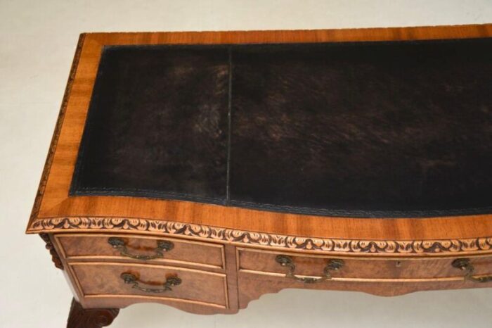 antique burr walnut desk writing table 3 master