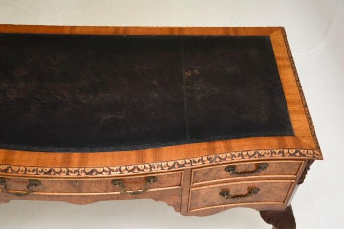 antique burr walnut desk writing table 4 master