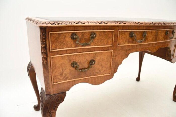 antique burr walnut desk writing table 5 master