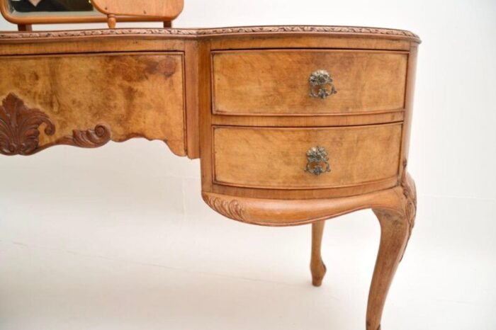 antique burr walnut dressing table stool 9 master