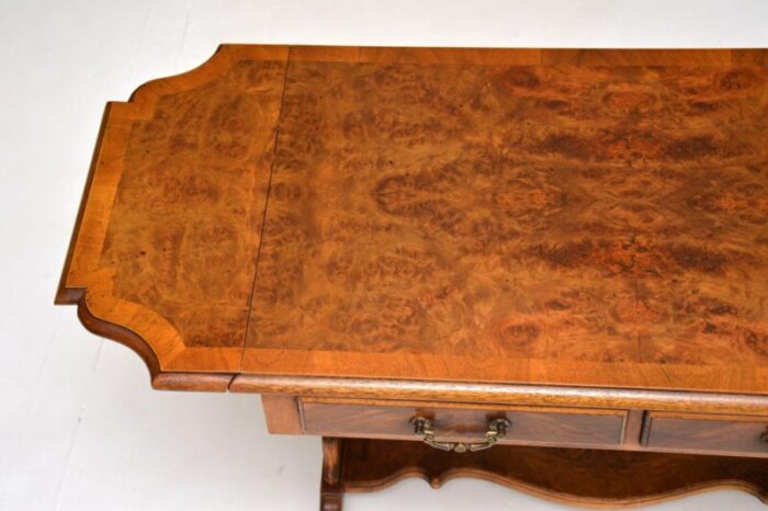 antique burr walnut drop leaf coffee table 6 master