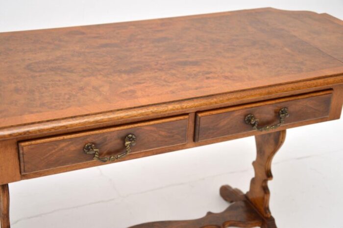 antique burr walnut drop leaf coffee table 8 master