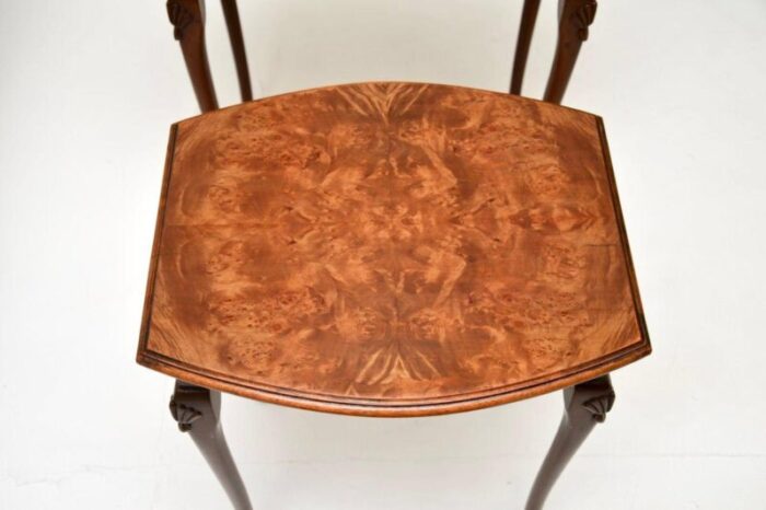 antique burr walnut nest of tables 6 1 master