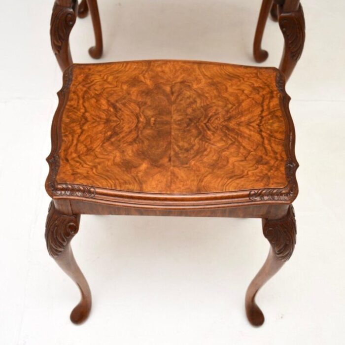 antique burr walnut nest of tables 7 master