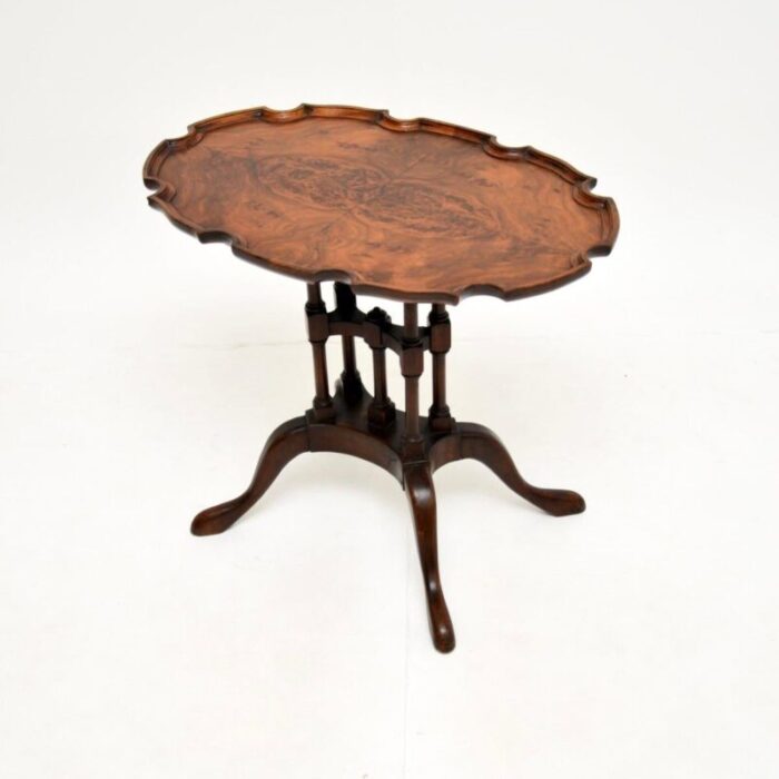 antique burr walnut occasional side wine table 4 master